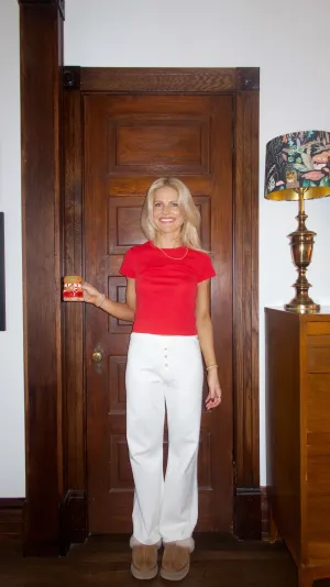 The Easy Peasy Pant // White