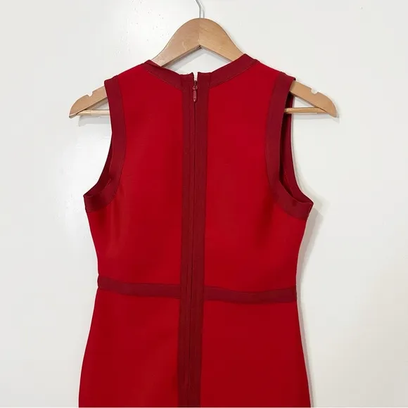 The Girl Code Red Bandage Body-con Mid Length Dress Size 12