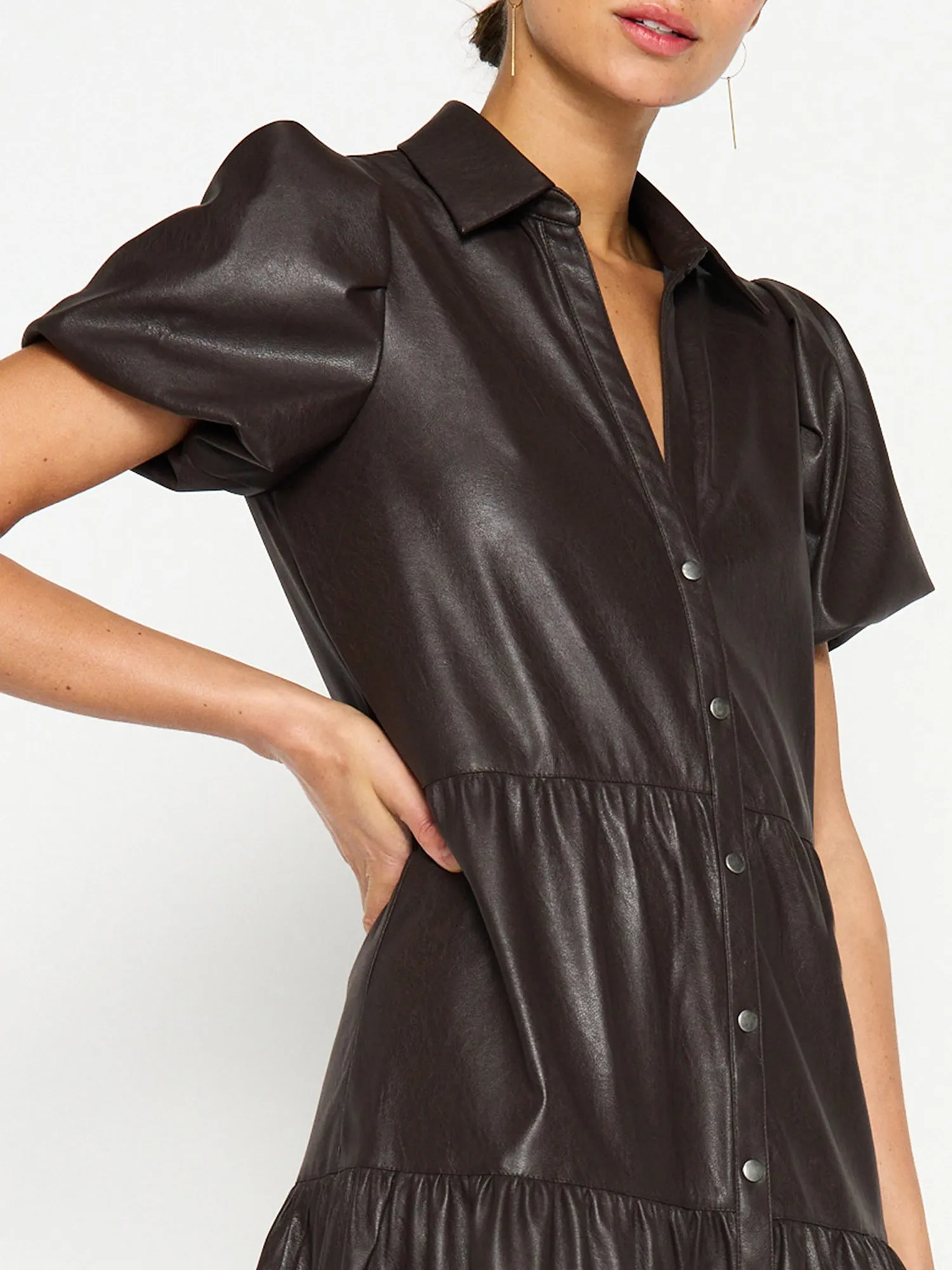 The Havana Vegan Leather Dress