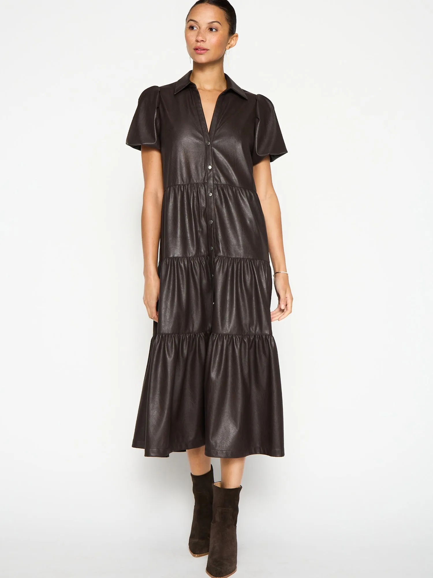The Havana Vegan Leather Dress
