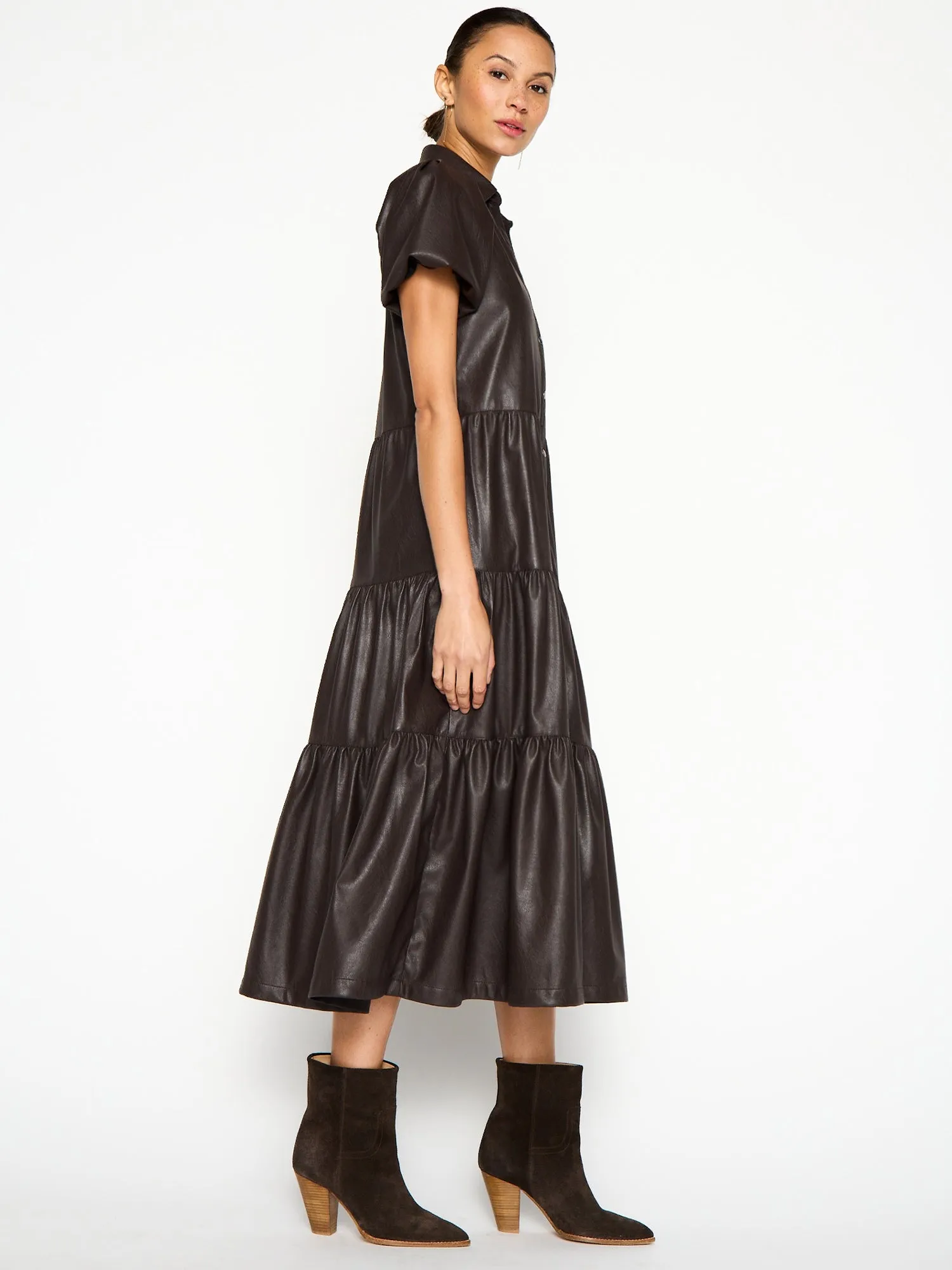 The Havana Vegan Leather Dress