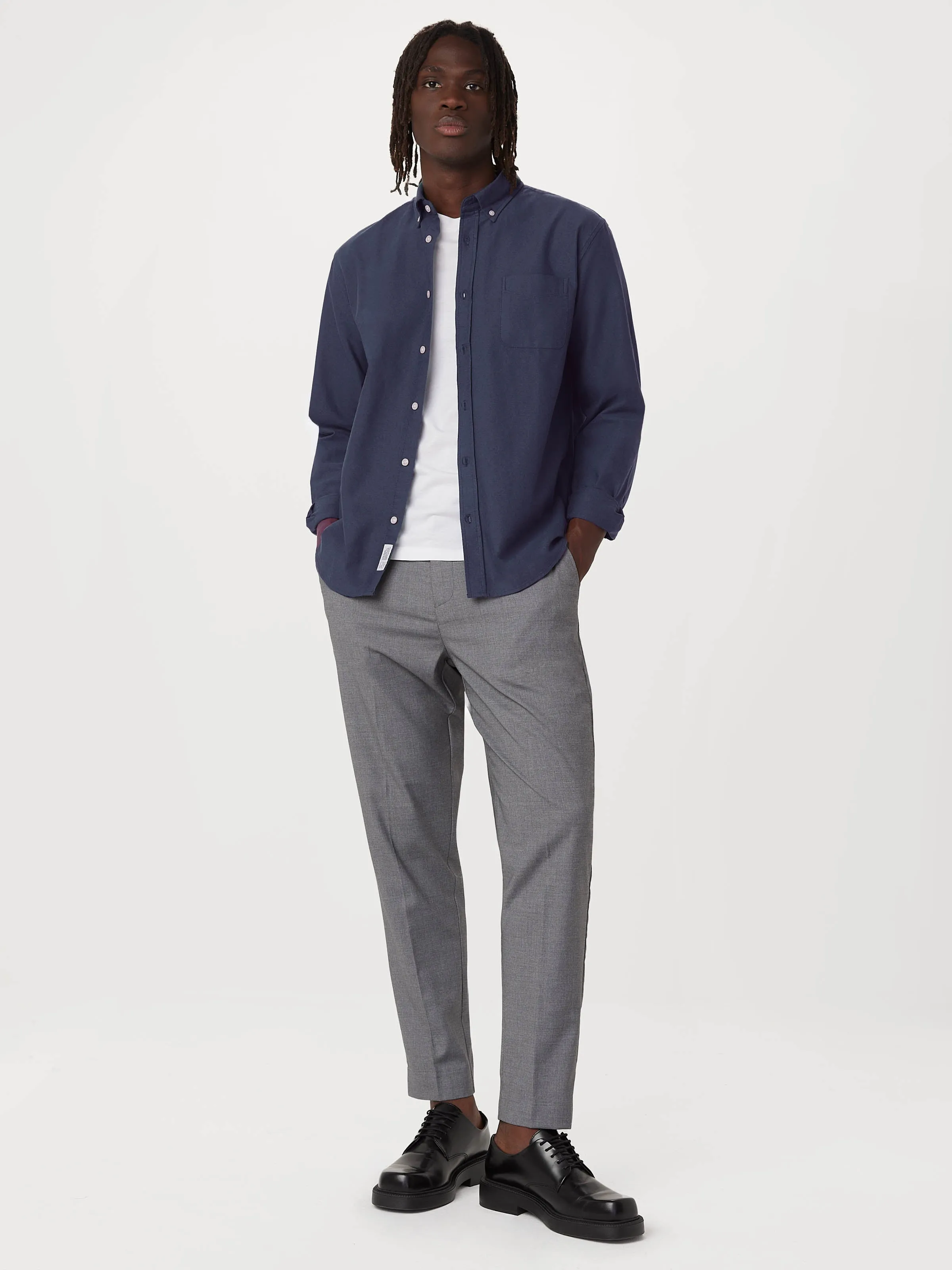 The Jasper Oxford Shirt in Vintage Indigo