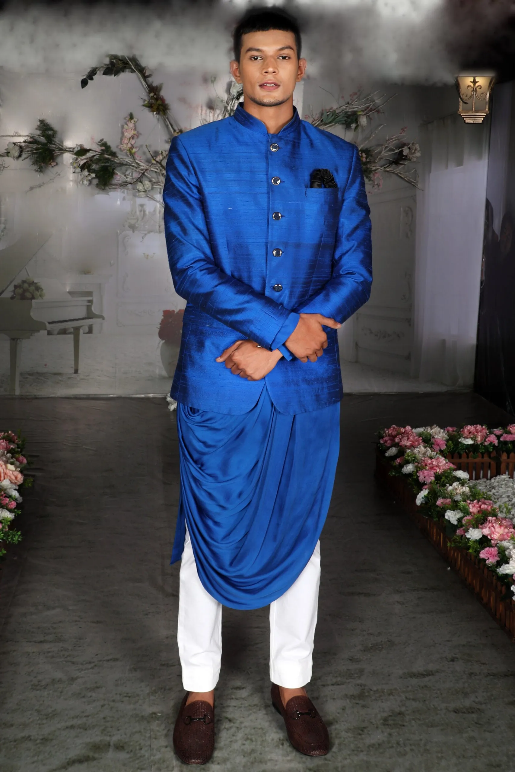The Kobe Cowl Kurta and Bandhgala