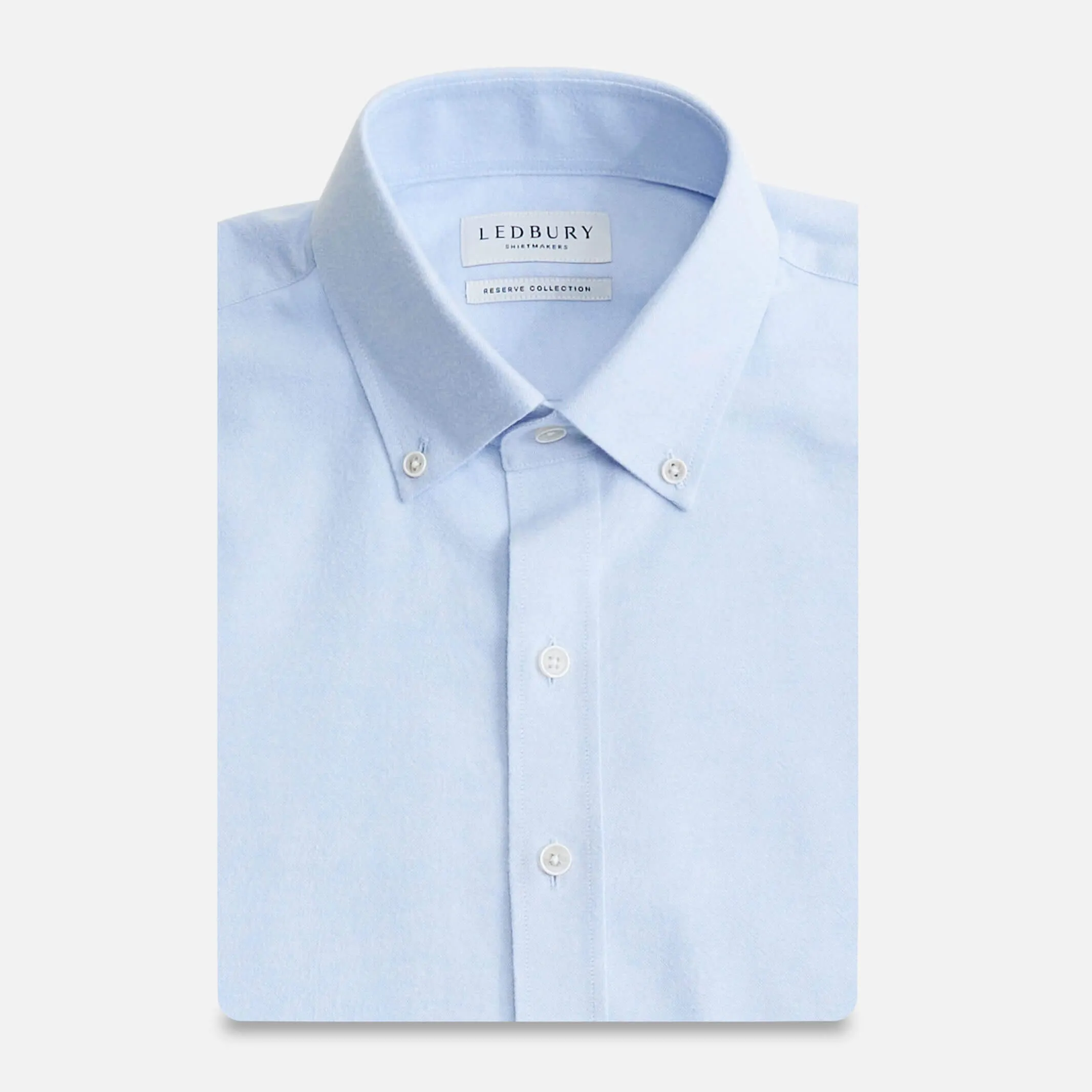 The Light Blue Besler Brushed Oxford Custom Shirt