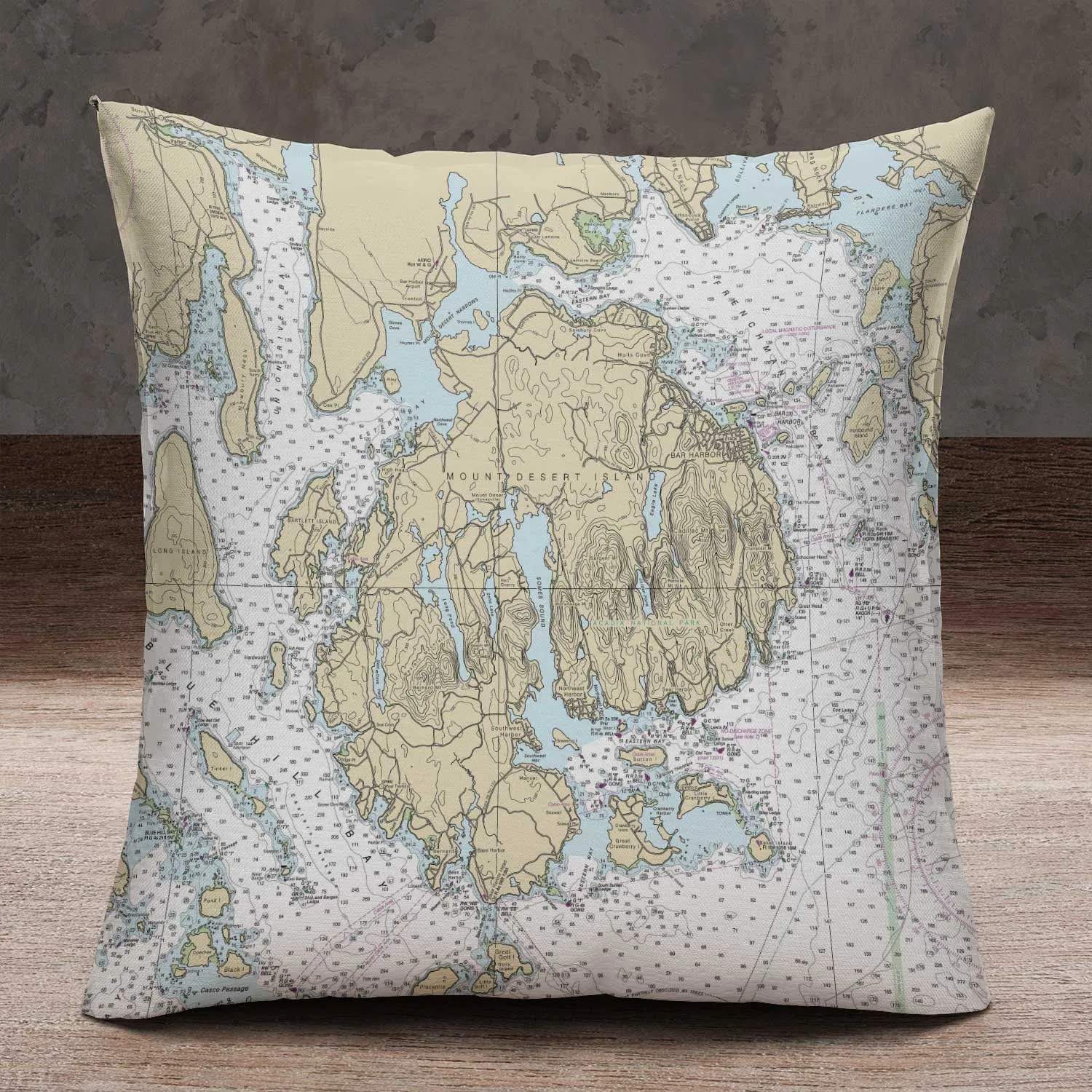 The Mount Desert Island Square Pillow Cover