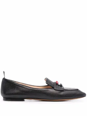 Thom Browne three-bow flat loafers
