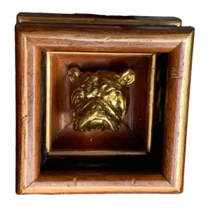 Trace Mayer "Wooden Frame with Bulldog" Museum Bee