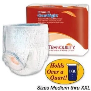 Tranquility 2117 Premium OverNight Pull On diapers XL 14/Bag by Principle Business Enterprises