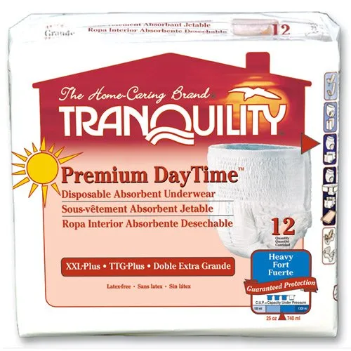 Tranquility Premium Daytime Disposable Underwear Medium 34" - 48"