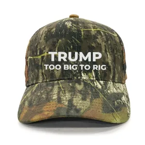 Trump Too Big To Rig Premium Embroidery Hat