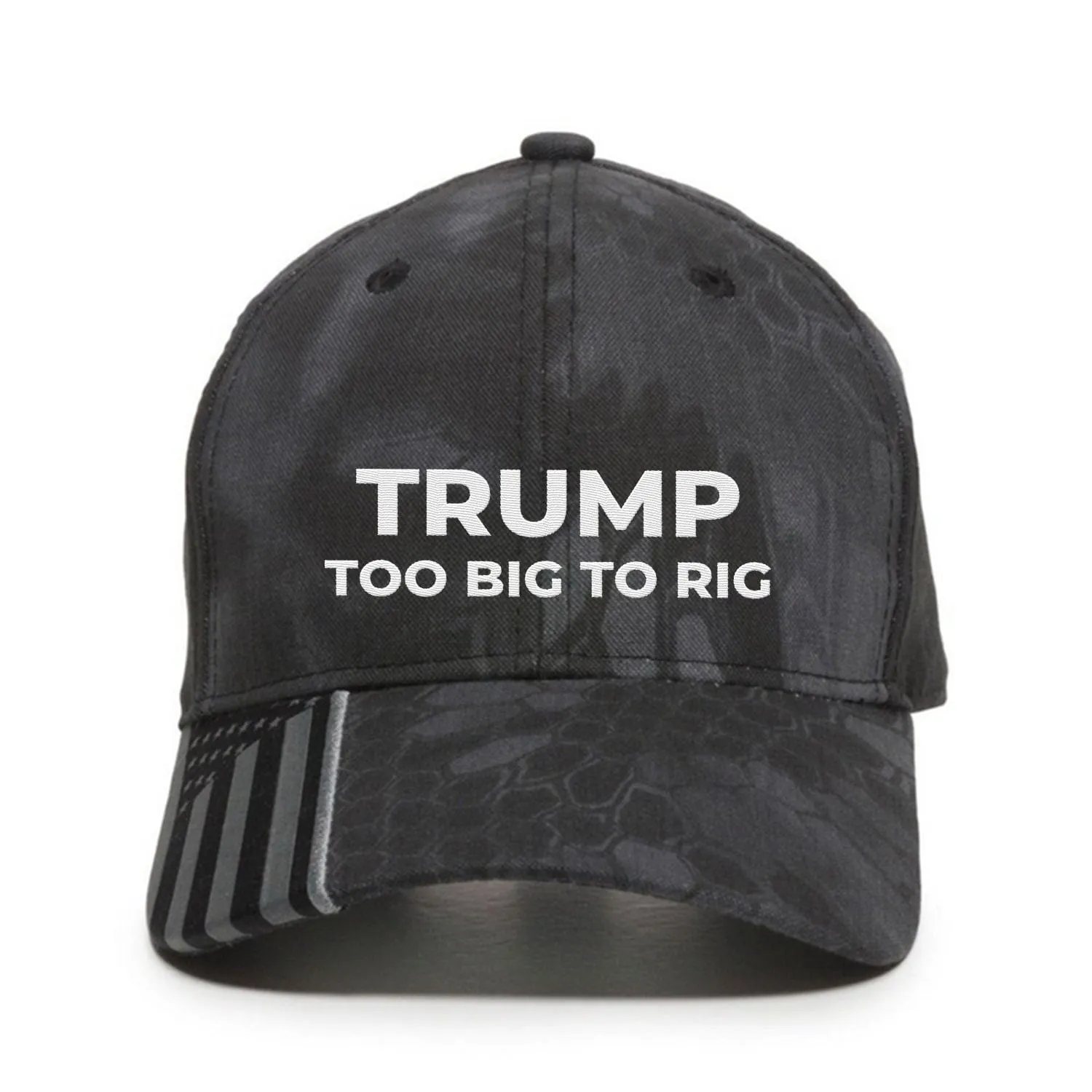 Trump Too Big To Rig Premium Embroidery Hat
