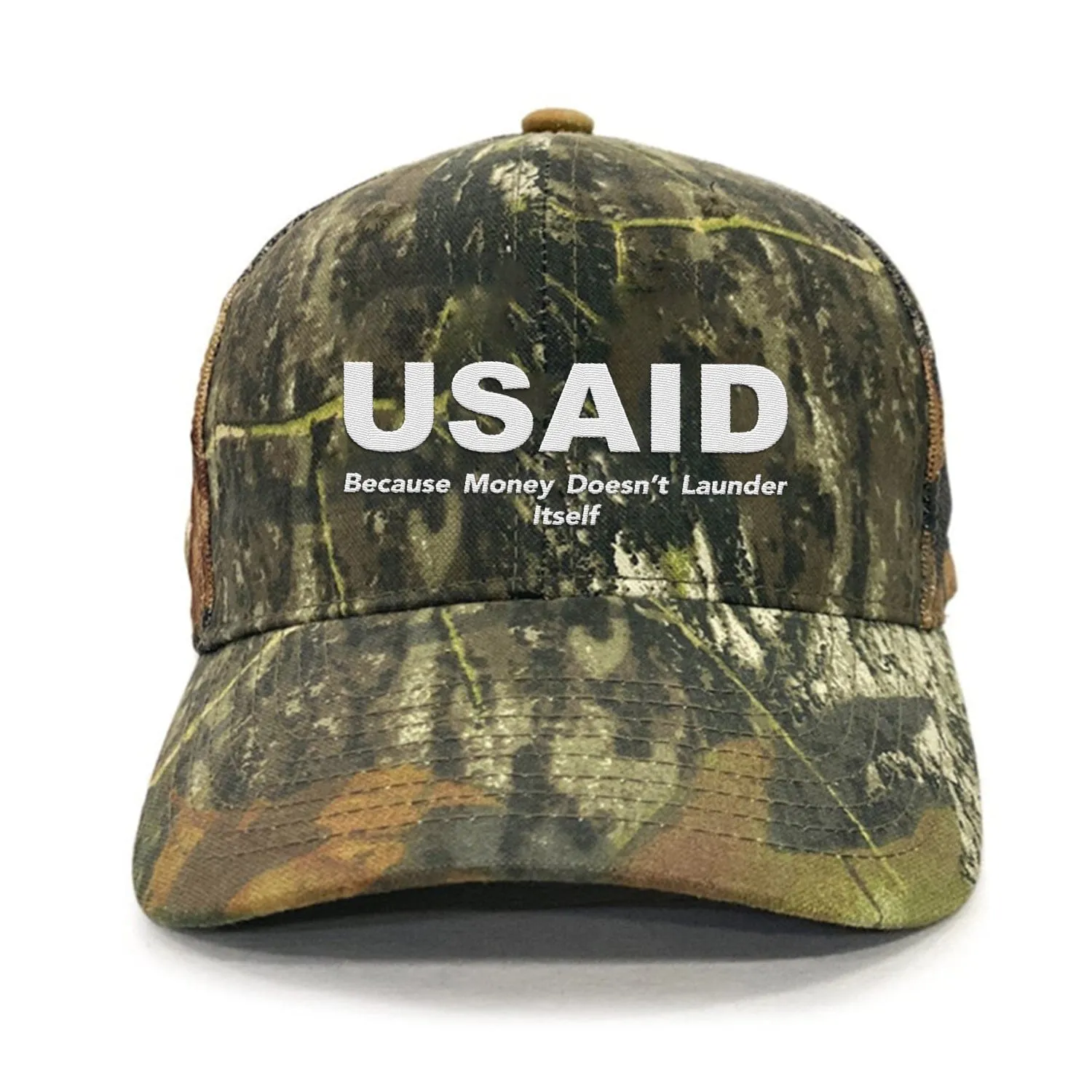 U.S.A.I.D Because Money Doesn`t Launder Itself Premium Embroidery Hat (AM25)