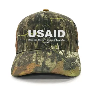 U.S.A.I.D Because Money Doesn`t Launder Itself Premium Embroidery Hat (AM25)