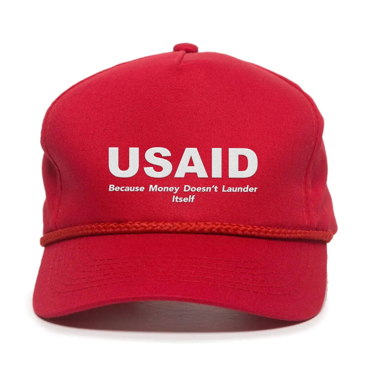 U.S.A.I.D Because Money Doesn`t Launder Itself Premium Embroidery Hat (AM25)