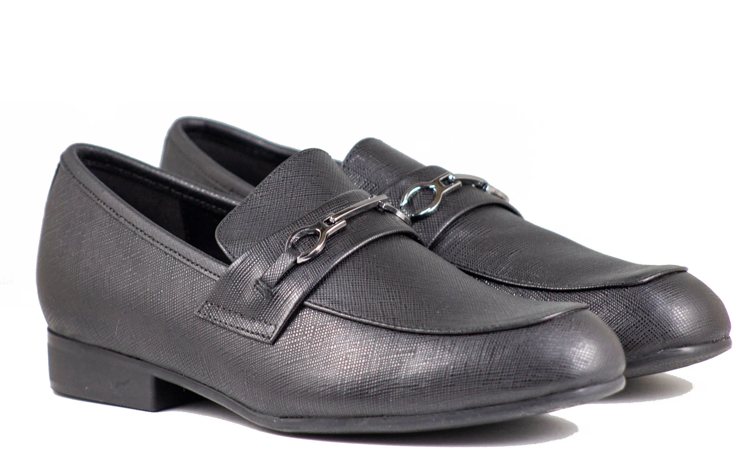 Venettini Boys Dress Black Shoes Chase1 Gambino Leather