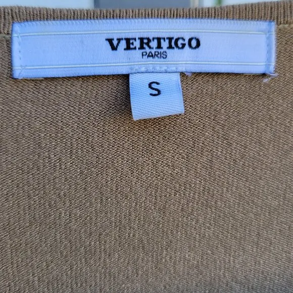 Vertigo Paris | 2pc Sweater Set | Women's S like new Business Casual Tan Brown