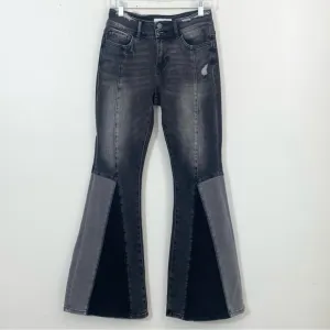 Vervet Take It Easy High Rise Flare Jeans in Black Womens Size 27