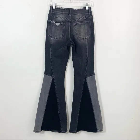 Vervet Take It Easy High Rise Flare Jeans in Black Womens Size 27