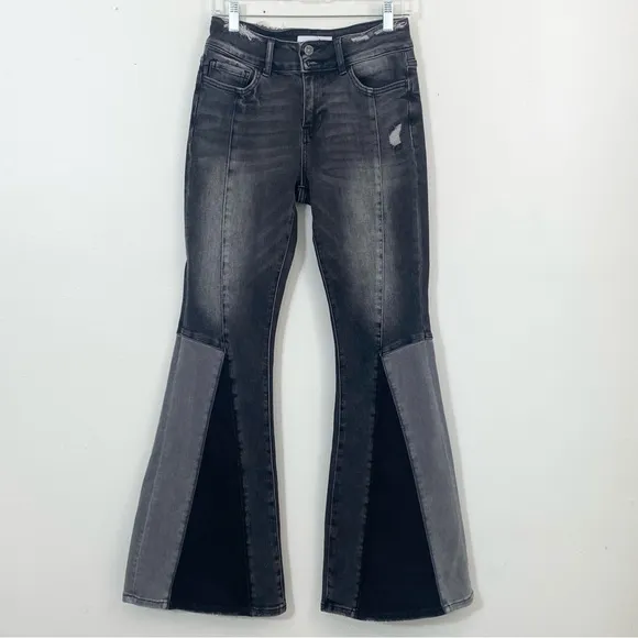 Vervet Take It Easy High Rise Flare Jeans in Black Womens Size 27