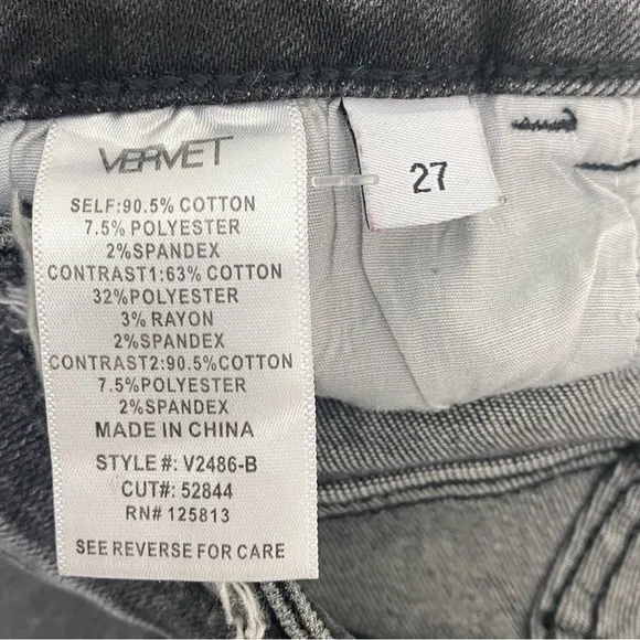 Vervet Take It Easy High Rise Flare Jeans in Black Womens Size 27