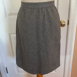 Vintage 1990’s wool blend lined Gray skirt women’s size extra small XS 4 midi
