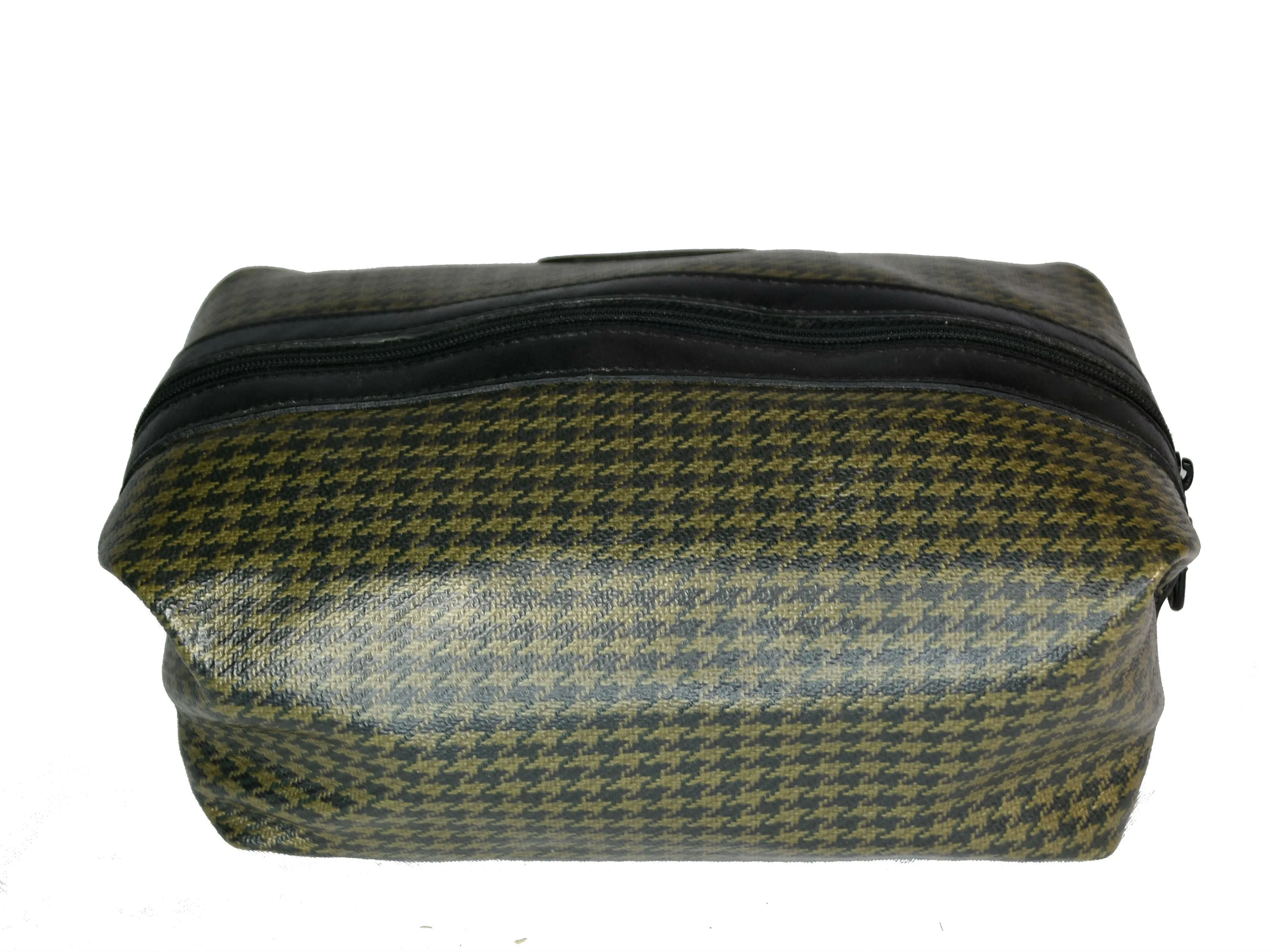 Vintage 1993 Ghurka Marley Hodgson No. 101 Holdall Stone Derby Check Travel Case