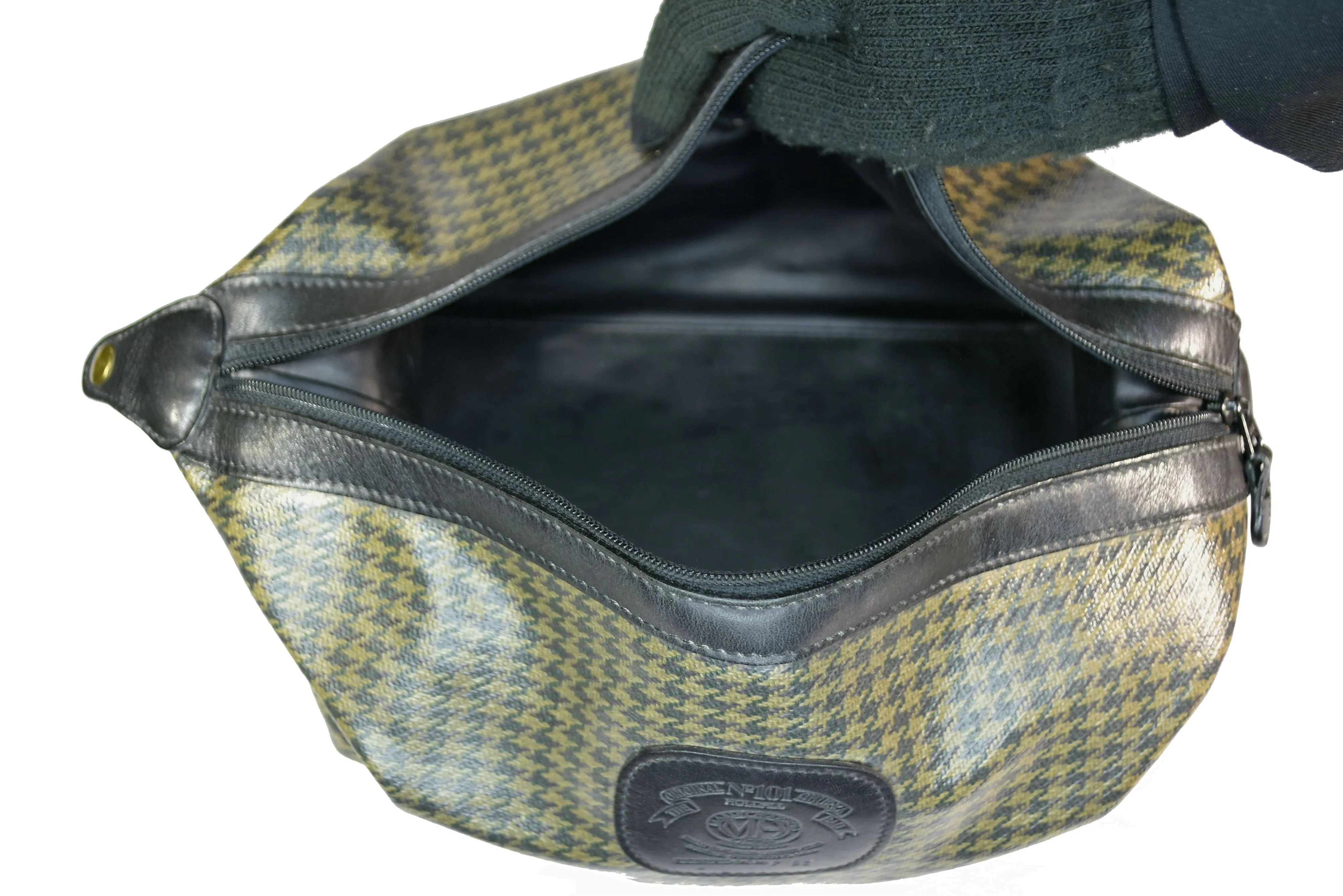 Vintage 1993 Ghurka Marley Hodgson No. 101 Holdall Stone Derby Check Travel Case