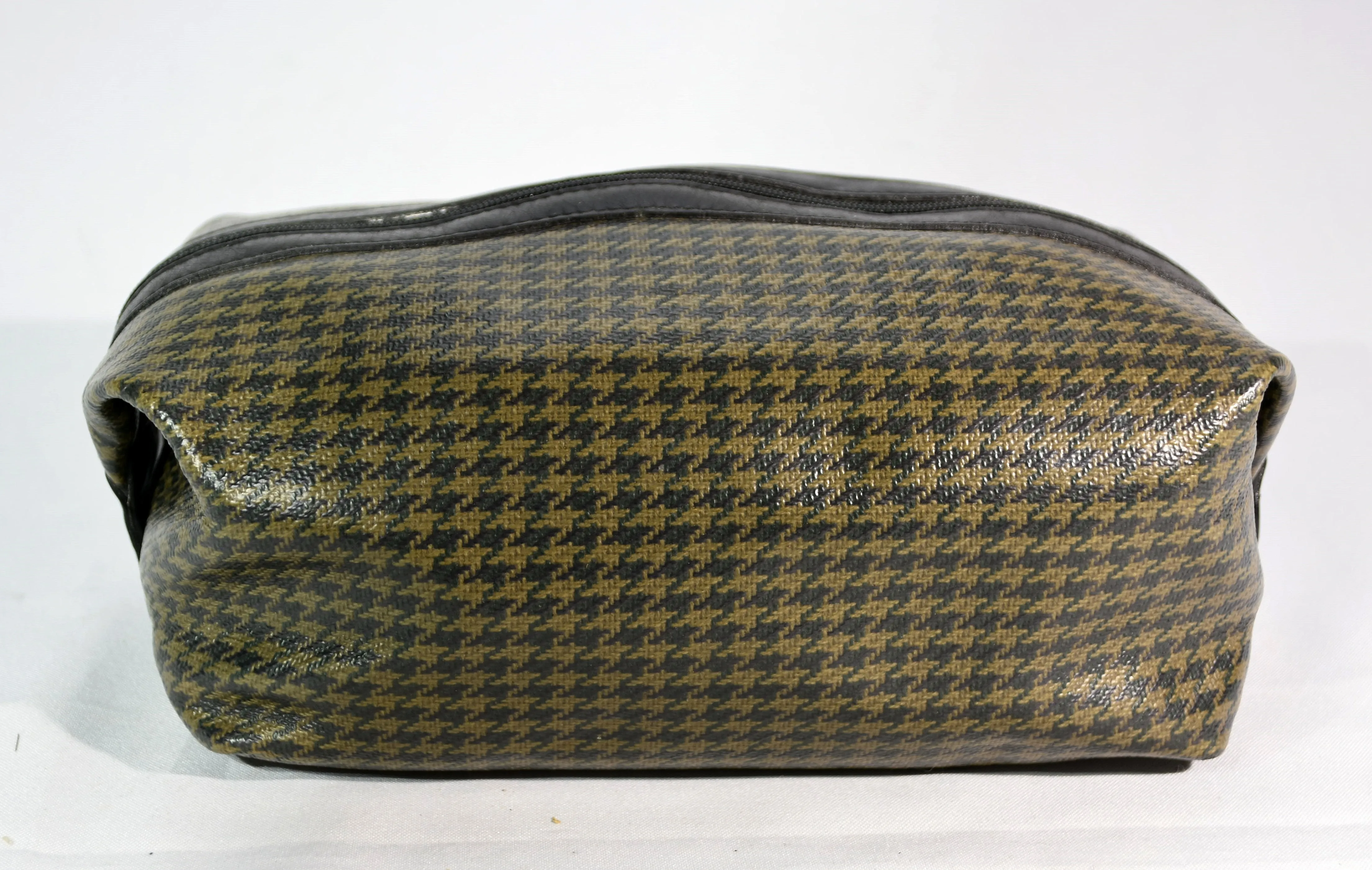 Vintage 1993 Ghurka Marley Hodgson No. 101 Holdall Stone Derby Check Travel Case