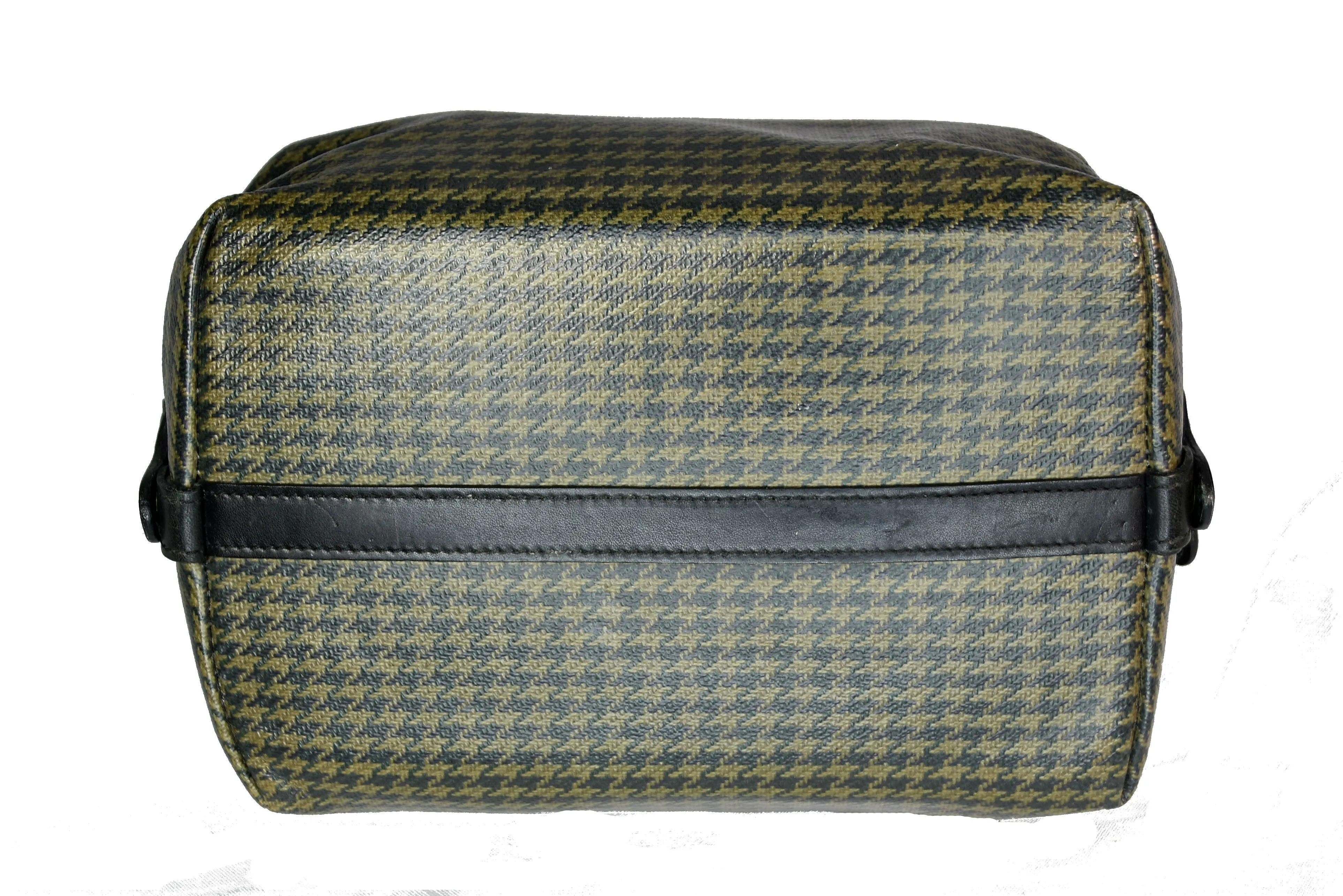 Vintage 1993 Ghurka Marley Hodgson No. 101 Holdall Stone Derby Check Travel Case