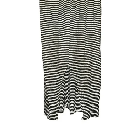 Vintage 90s Chauncey St. Green and Cream Ribbed Mockneck Dress Size M