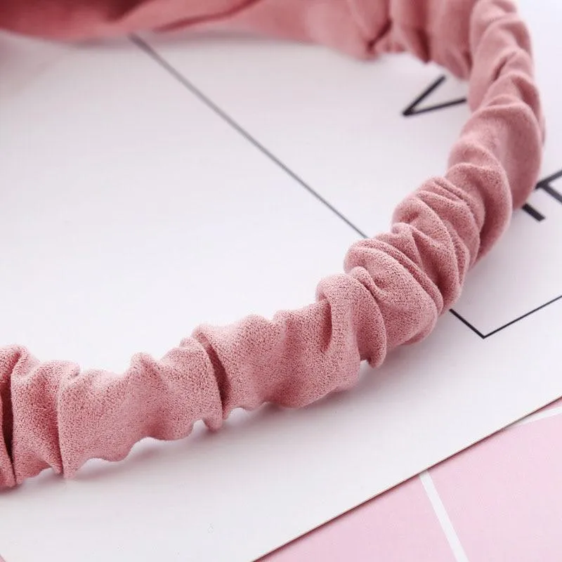 Vintage Cross Knot Suede Headband