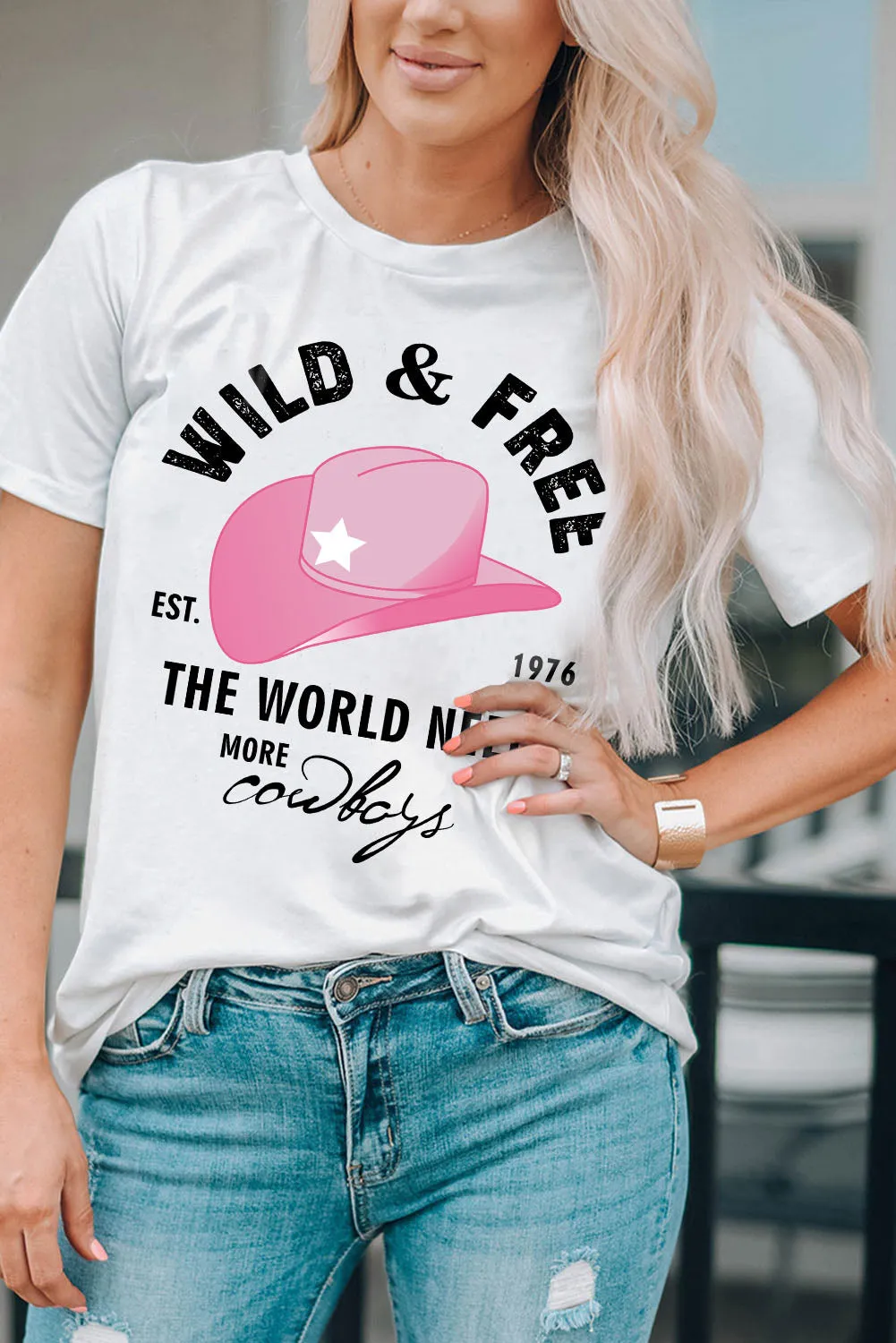 Vintage Music City Graphic Print T Shirt
