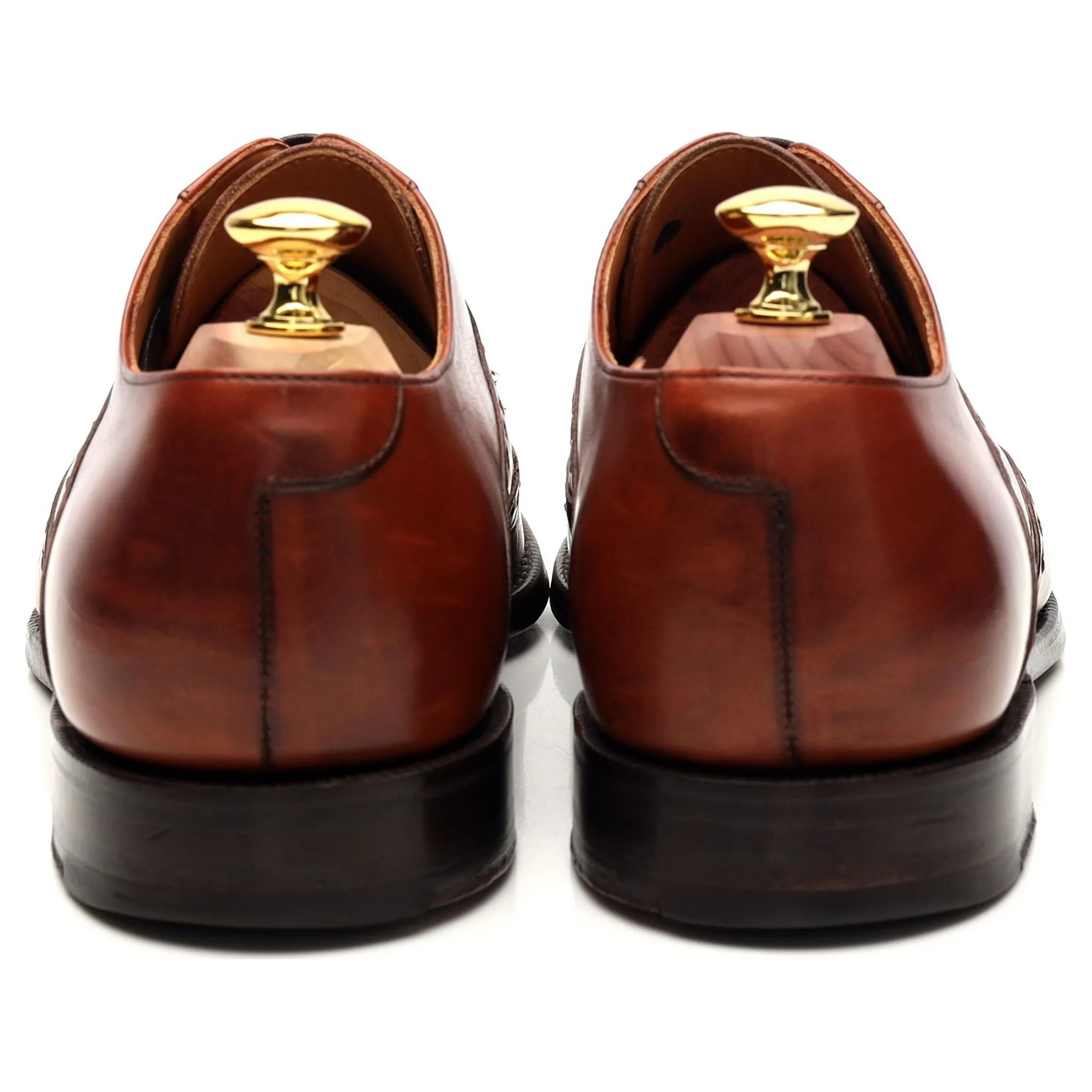 Vintage 'Ronny' Tan Brown Leather Derby UK 7 G