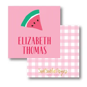 Watermelon Check Calling Card