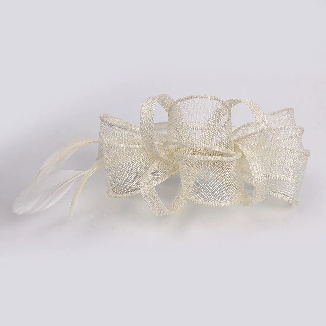Wedding Fascinator Women Feather Hair Band Church Tea Party