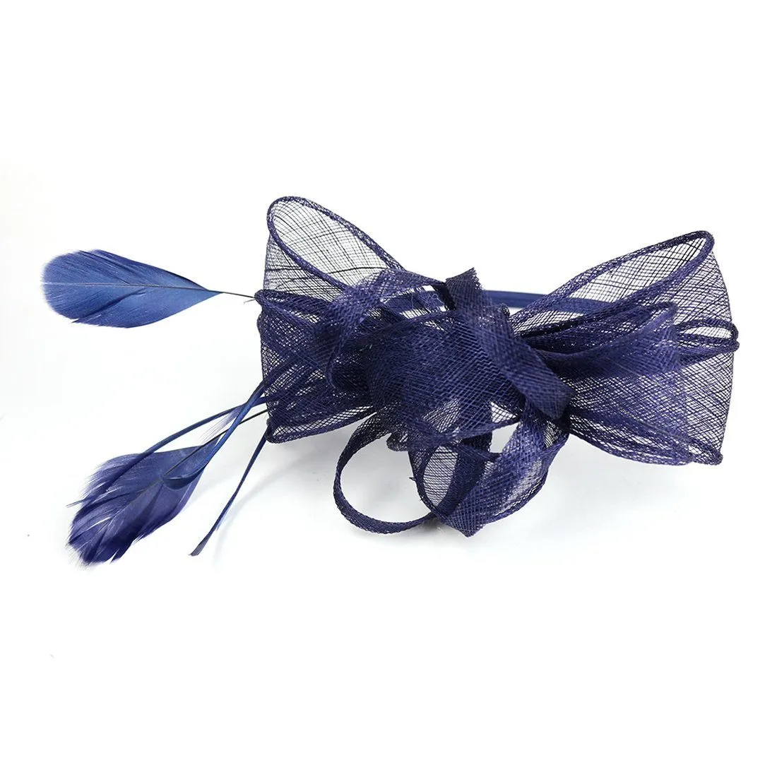 Wedding Fascinator Women Feather Hair Band Church Tea Party