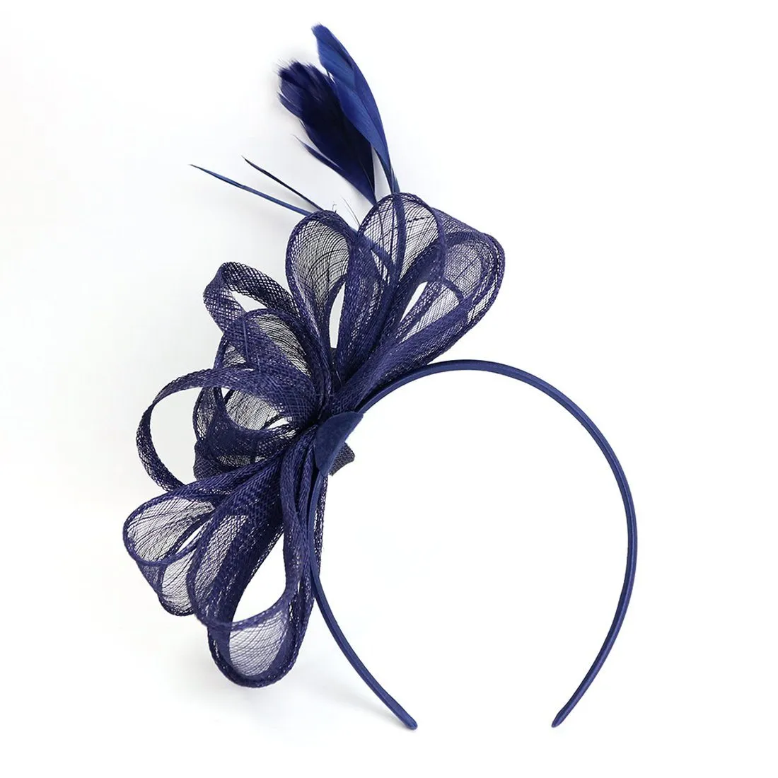 Wedding Fascinator Women Feather Hair Band Church Tea Party