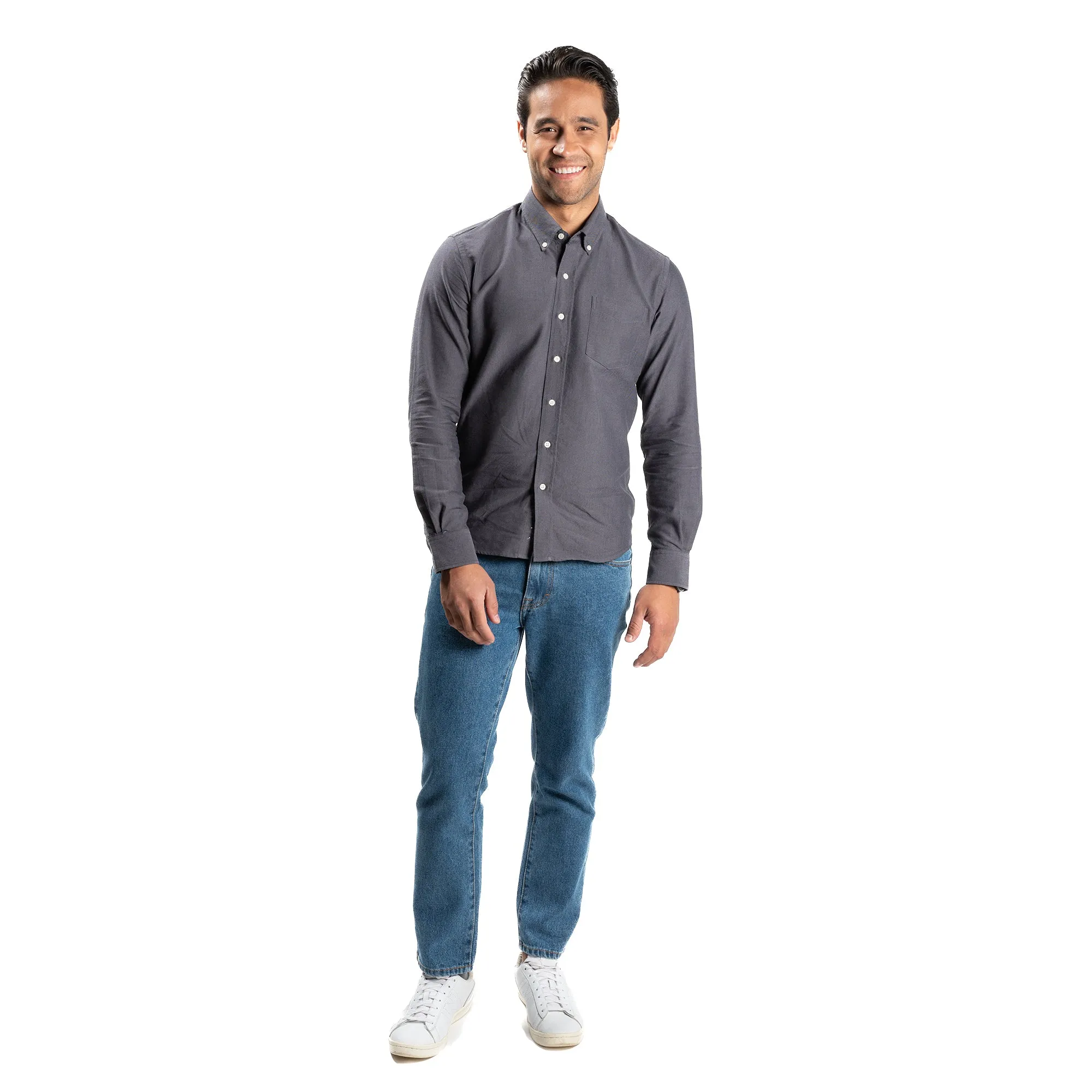 Weekend Oxford Slim Fit - Charcoal