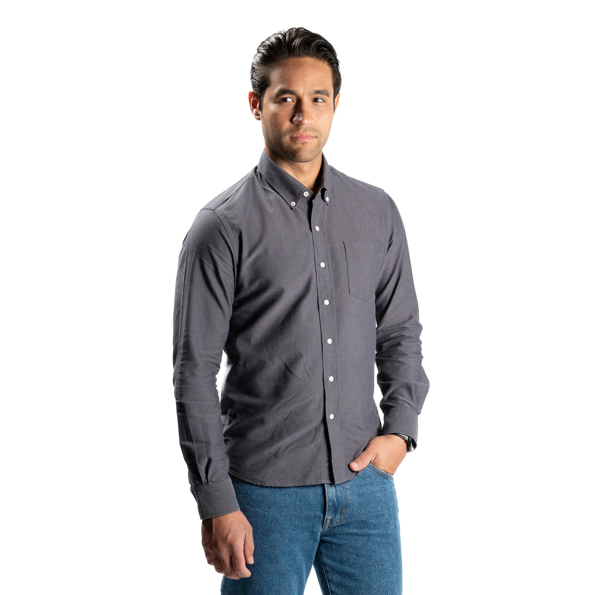 Weekend Oxford Slim Fit - Charcoal