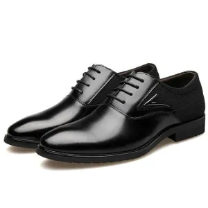 West Louis™ Business Flat Super Fiber Leather Shoes