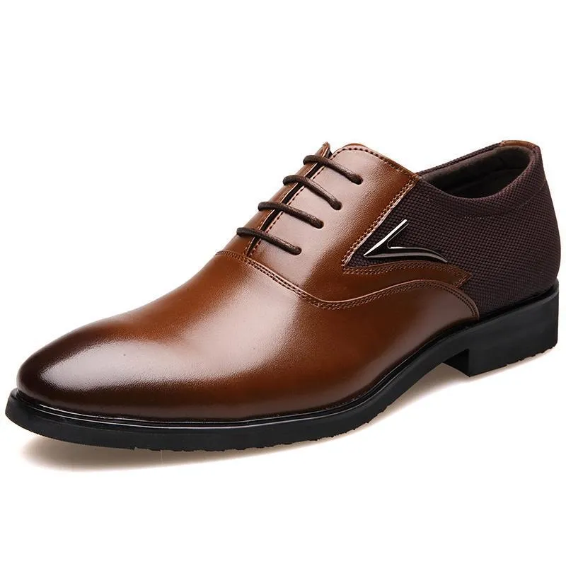 West Louis™ Business Flat Super Fiber Leather Shoes