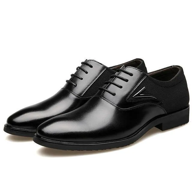 West Louis™ Business Flat Super Fiber Leather Shoes