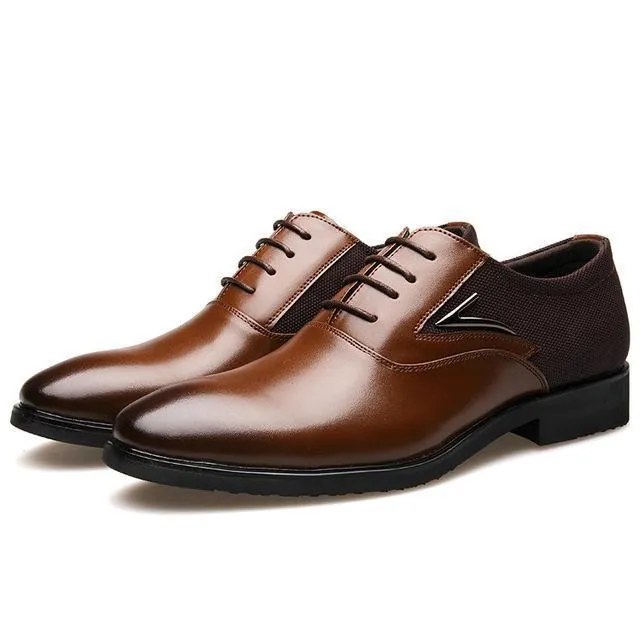 West Louis™ Business Flat Super Fiber Leather Shoes