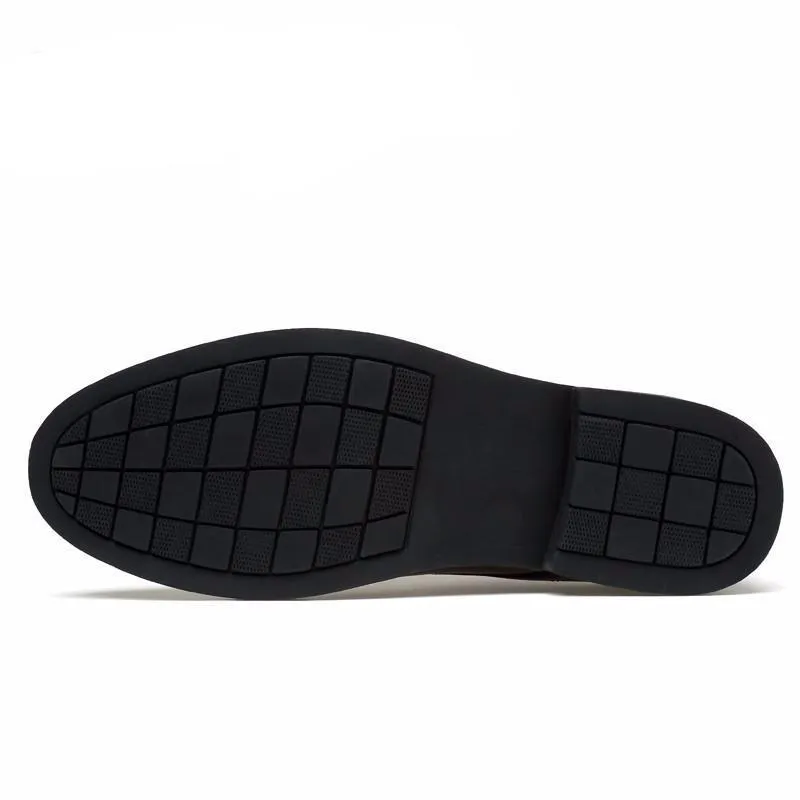 West Louis™ High Quality Genuine Leather Dress Shoes