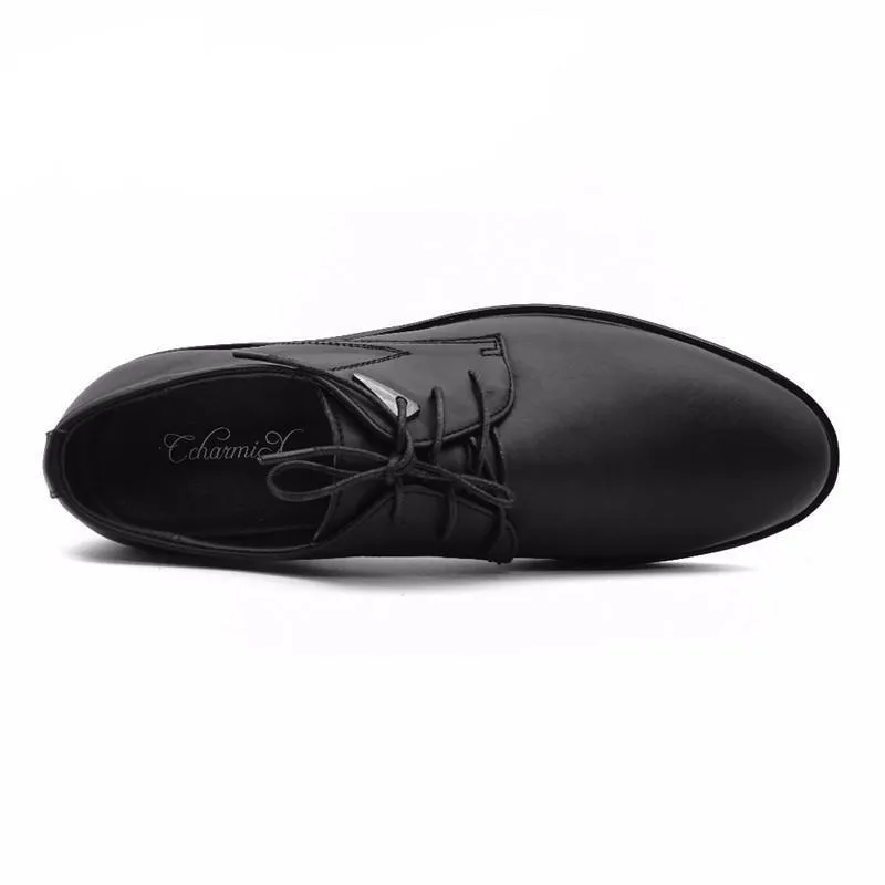 West Louis™ High Quality Genuine Leather Dress Shoes