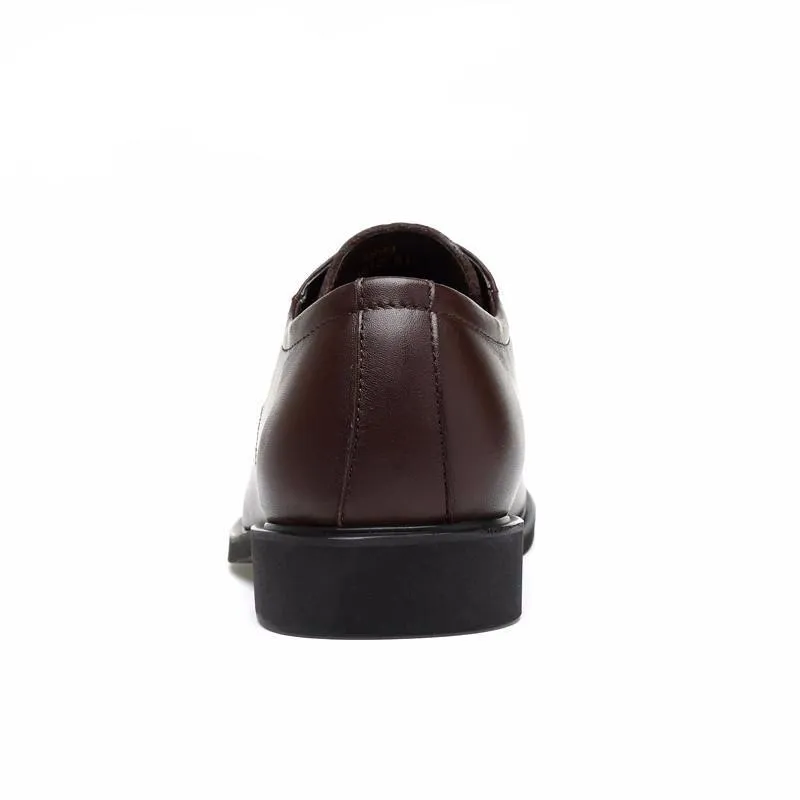 West Louis™ High Quality Genuine Leather Dress Shoes