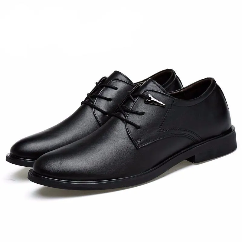 West Louis™ High Quality Genuine Leather Dress Shoes