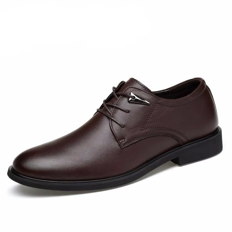 West Louis™ High Quality Genuine Leather Dress Shoes