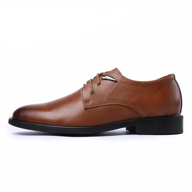 West Louis™ High Quality Genuine Leather Dress Shoes