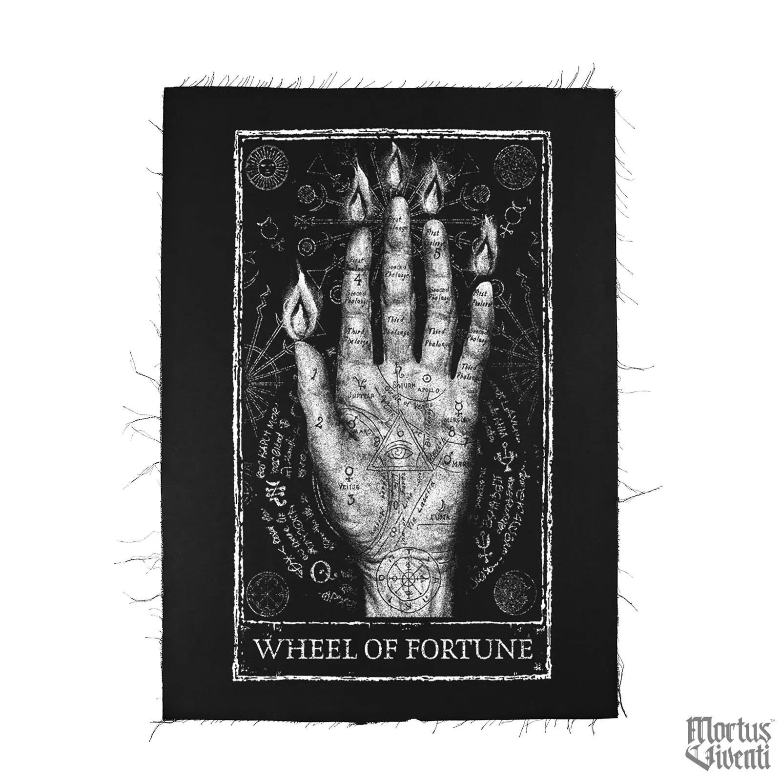 Wheel of Fortune Tarot Card Large Patch